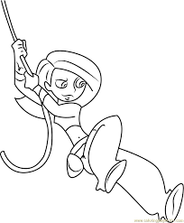 Use the mouse to select colors and paint the picture. Kim Possible With Rope Coloring Page For Kids Free Kim Possible Printable Coloring Pages Online For Kids Coloringpages101 Com Coloring Pages For Kids