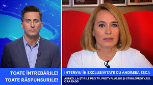 Urmarit program de stiri din romania. Ce Se IntamplÄƒ Acum Cu Andreea Esca Toate IntrebÄƒrile Toate RÄƒspunsurile Interviu La Stirile Protv De La Ora 19 00 Stirileprotv Ro