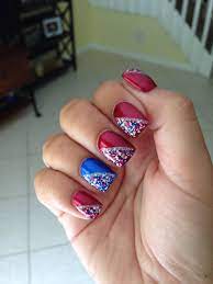 Cute And Simple Fourth Of July Nails Fourth Of July Nails July Nails 4th Of July Nails