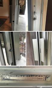 If all or a portion of the glass in your door is cracked, broken or in overall poor condition, you can transform the look of the door by ordering and installing replacement glass inserts. Broken Lock Switch On 1970s Sliding Glass Door Swisco Com