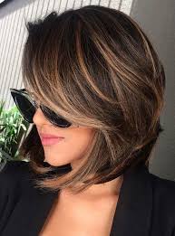 Give your angled bob a fun twist with every color from the rainbow. Dark Brown Short Hair With Highlights And Lowlights Novocom Top