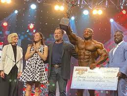 Bodybuilders stand next to the trophy during of the 5th wbpf world championships in budaors, hungary on november 17, 2013. William Bonac Wins 2020 Arnold Classic Digitalmuscle Com