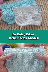 En Kolay Erkek Bebek Yelek Modeli 2020 Baby Knitting Patterns Erkek Bebek Bebek Yelek