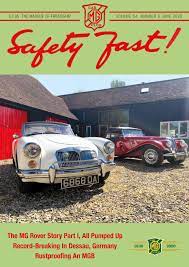 Safety Fast June 2020 By Mg Car Club Issuu