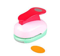 Oval Punch 2 inch Craft Lever Punch Handmade Paper Punch for Crafting  Scrapbooking,DIY Card Making Candy Colour by Rondam 2 inch Ellipse