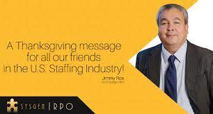 And i am grateful to have you as an. A Thanksgiving Message From An Offshore Rpo Company