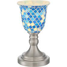 Montreal 13h mosaic art glass accent lamp. 360 Lighting Kristen 11 High Blue Mosaic Accent Table Lamp Target