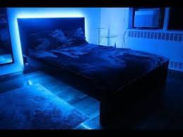 How To Install Led Strip Lights Under Bed Frame Bedroom Rgb Lighting Diy Homedecorating Led Beds Led Lighting Bedroom Bedroom Setup