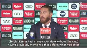 Sergio ramos will leave real madrid after 16 seasons following an institutional act of tribute and farewell from his club and president florentino perez on thursday, the club announced wednesday. 699pmqhj3u16ym