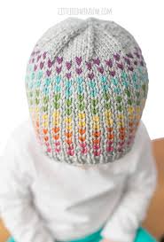 Check spelling or type a new query. Rainbow Dots Hat Knitting Pattern Little Red Window