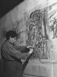 Mexican Muralist Diego Rivera Working On Pencil Sketches For Mural Depicting Pan American Unity Premium Photographic Print Peter Stackpole Art Com Art Muralist Mexican Art