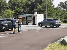 Food truck parking — Mobile caterer food truck in Rochester, New York