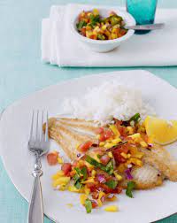 I served this dish with plain white rice, which went nicely. Delicious Mango Salsa For Fish And More Tara Teaspoon
