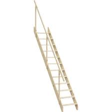 Escalier Droit Echelle De Meunier Avec Rampe Structure Bois Marche Bois Escalier Droit Structure Bois Escalier Meunier
