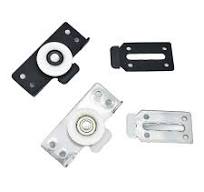 Adjustable Iron & Plastic Wardrobe Cabinet Fittings Sliding Door Bearings  Roller Wheel System for Wardrobe and Closet Doors