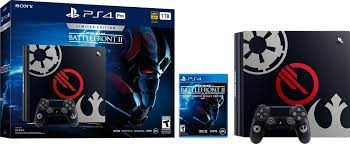 Best Buy Sony Playstation 4 Pro 1tb Limited Edition Star Wars Battlefront Ii Console Bundle Jet Black 3002421 Star Wars Battlefront Battlefront Star Wars Toys