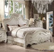 Acme Furniture Versailles King Bed In Bone White 21757ek Bedroom Sets Queen White Panel Beds Bedroom Set