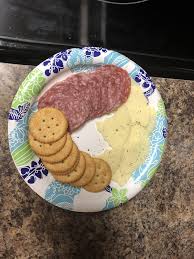 Cracked Pepper Provolone Uncured Salami Crackers Homemade Food Recipes Homemade Crackers Stuffed Peppers Homemade Recipes