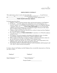 46 Elegant Nanny Agreement – damwest agreement