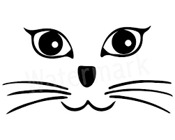 Cat Face Svg Cat Face Kitten Face Cat Whiskers Cat Head Cat Lover Kitty Face Cat Mom Cat Mug Fur Mom Cat Tshirt Digital Download Cat Face Cat Mom Cat Whiskers