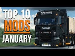 Here Is The Top 10 Ets2 Mods From The Month Juanuary 2020 For Euro Truck Simulator 2 Game From Various Youtube Users Top 10 Video Game Rooms New Trucks Trucks