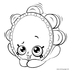 Print Tambourine From Shopkins Shopkins Season 5 Coloring Pages Shopkin Coloring Pages Shopkins Colouring Pages Coloring Pages