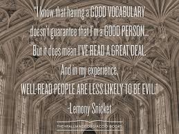 Lemony Snicket Good Vocabulary Lemony Snicket Quotes Lemony Snicket