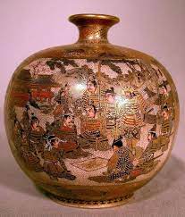 Satsuma Pottery Incredible Imperial Satsuma Vase Meiji Minature Work For Sale Satsuma Vase Satsuma Vase