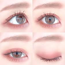 自然なハーフeyeになれるお気に入りのコンタクト larme モイスチャーuv sepia moon このコンタクトには赤を合わせたくなる canmake アイニュアンス 32 cezanne 極細アイライナーr ブラウン kate スリム ジェルラ アジアンアイメイク かわいい メイクの方法まとめ
