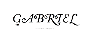 Man of el, an archangel. Gabriel Name Tattoo Designs