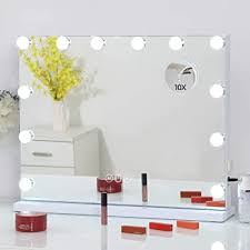 Amazon Com Fenchilin Large Vanity Mirror With Lights Hollywood Lighted Makeup Mirror Makeup Mirror With Lights Mirror With Lights Wall Mounted Makeup Mirror