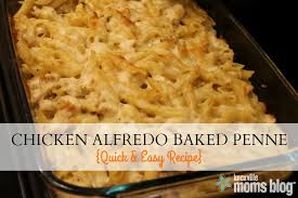 This easy chicken alfredo baked ziti is made from scratch and is one of our favorite recipes here at the ranch. Chicken Alfredo Baked Penne Quick Easy Recipe
