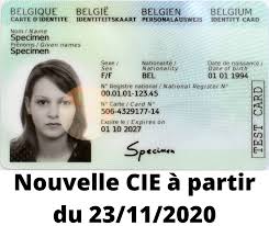 La carte d'identité nationale ou c.i.n. Nouvelle Carte D Identite A Partir Du 23 11 2020 Bienvenue A Houyet