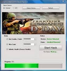 Frontline Commando D Day Hacks Cheats Tool Trainer 100 Working On Android And Ios That Will Give You Free Unlimited War Cash Tool Hacks Frontline Commando