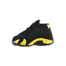 Black And Yellow Jordan Shirt Toddler Jordan 14 Retro Bt Baby Toddlers Shoes Black Vibrant Yellow White 312093 070 Amazon Shoes Amazon Shoes Toddler Shoes Black Shoes