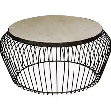 Shop for under table storage baskets online at target. Wire Basket Mango Wood Iron 38 Round Coffee Table