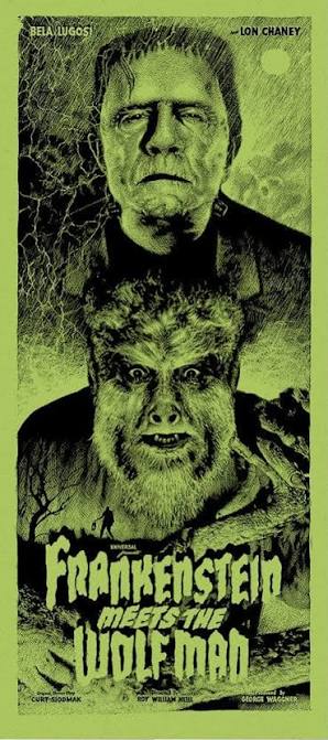 Frankenstein Meets the Wolf Man (Variant) – Mondo