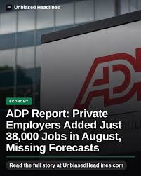 🇺🇸 **U.S. Private Payroll Growth Slows in August**

The latest ADP report points to a cooling U.S. labor market, with private-sector job growth slowing in August.

📊 **Why it matters:**
🔹 Slower hiring could signal weakening momentum in the U.S. economy
🔹 Investors are closely watching labor-market data for clues about interest rates
🔹 The report adds another piece to the picture ahead of the government’s official jobs report

💼 A softer labor market could influence expectations around the Federal Reserve’s next moves and the broader economic outlook.