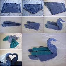 Serviettes De Bain Cygnes Pliage Serviette De Bain Pliage Serviette Serviette De Bain
