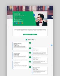 The resume.com resume builder stands out from the rest, but not only because we're the only truly free resume builder out there. Best Html Resume Templates For Personal Profile Cv Websites