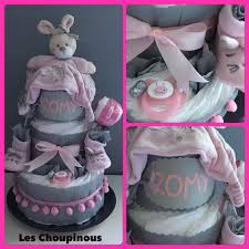 Cadeau Bebe Naissance Bapteme Gateau De Couches Fille Decoration Pour Enfants Par Les Chou Gateau De Couches Garcon Gateau De Couches Fille Gateau De Couches