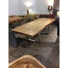Extendable 64 To 96 Live Edge Acacia Table Rustic Industrial Dining Table Solid Wood Dining Room Wood Dining Room Table