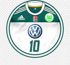 This logo image consists only of simple geometric shapes or text. Volkswagen Arena Vfl Wolfsburg Germany National Football Team Bundesliga Football Player Wolfsburg Logo Jersey Football Player Png Pngwing