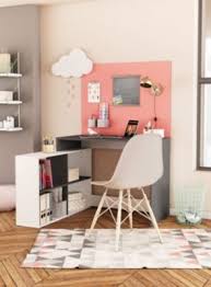 Bureau D Angle Julio Gris Et Blanc Bureaux But Deco Chambre Ados Deco Chambre Deco Bureau