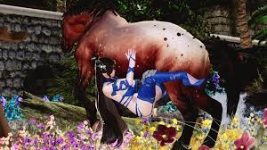 Horse Mates With A Girl