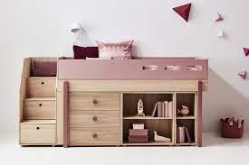 Ohne matratze, bitte separat bestellen. Flexa Popsicle Halbhochbett Mit Treppe Eiche Cherry Mobel Letz Ihr Online Shop