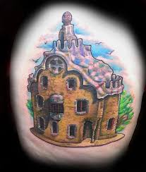 Gingerbread House Tattoo By Www Tattooparadise Info City Tattoo Home Tattoo Tattoos