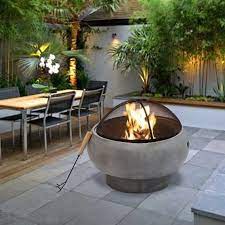 Outdoor 21 Round Concrete Wood Burning Fire Pit Fire Pit Bbq Fire Pit Wayfair Wood Burning Fire Pit