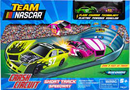In todays video its the ultimate nascar toy racing challenge 32 car tournament to see who is the fastest!! Nascar Crash Circuit Short Track Speedway 62204 Best Buy