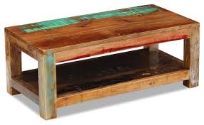 Herringbone coffee table with farmhouse style legs (1) $377. Vidaxl Solid Reclaimed Wood Coffee Side End Accent Table Handmade Living Room Farmhouse Coffee Tables By Affordablevariety Houzz